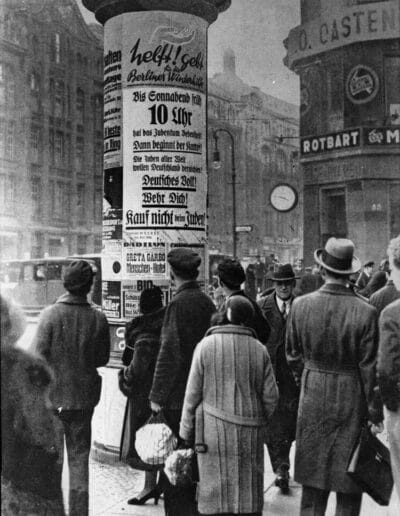 Innenstadtszene in den 30er Jahren