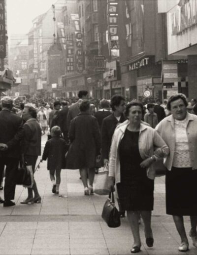 Fußgängerzone um 1960